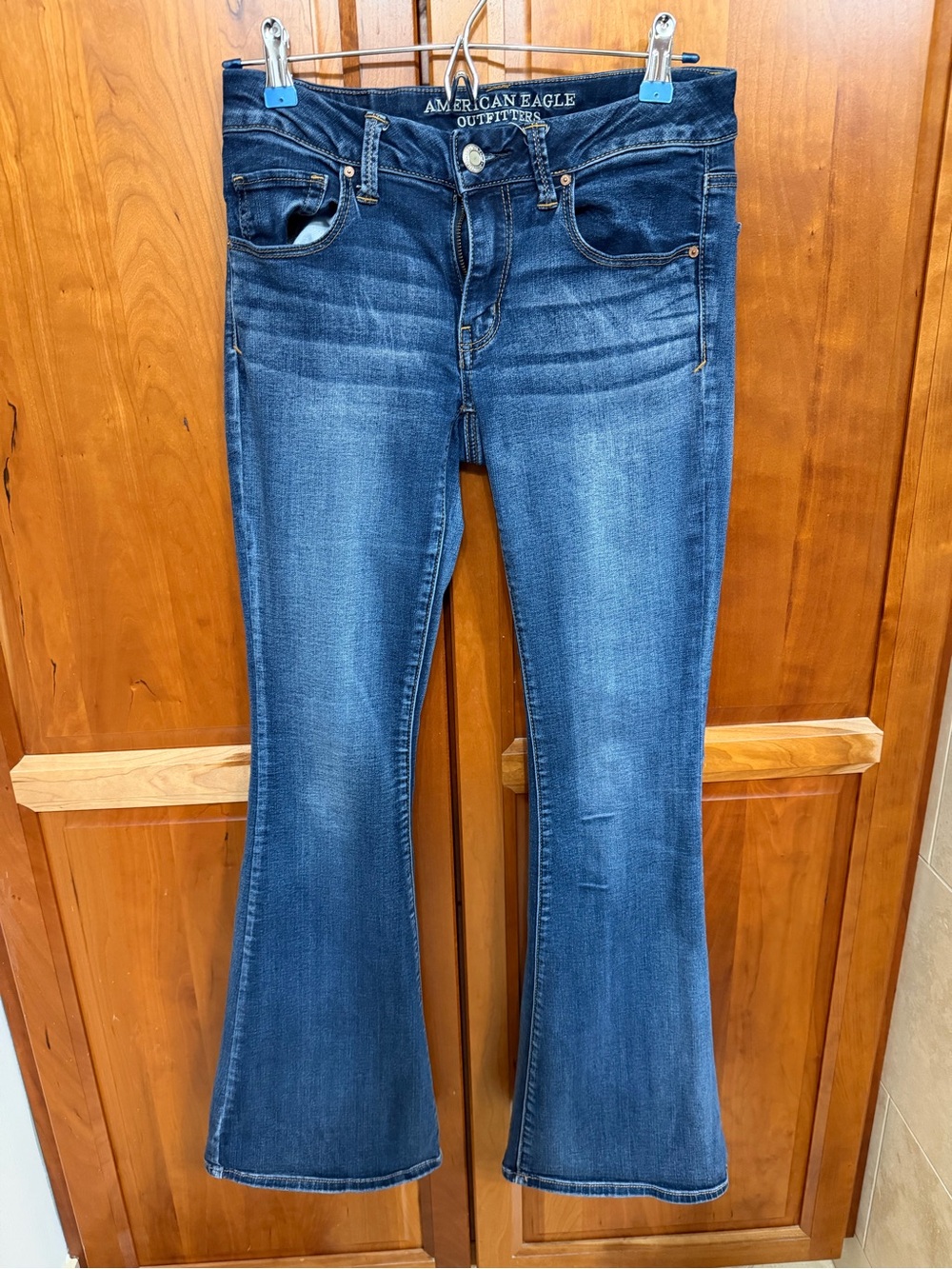 AE Super Super Stretch Boho Artist Flare jeans, size 6
